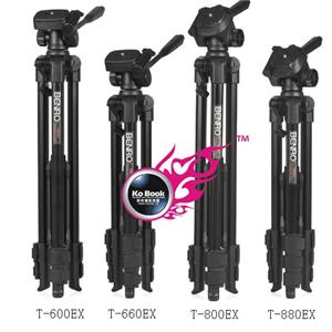 百诺三脚架 T-880EX 摄影摄像多用三角架套装
