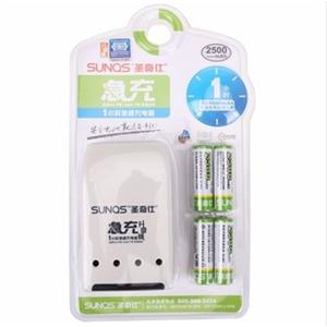 圣奇仕（SUNQS） 608-AA2500 镍氢1小时急速充电套装 充电器
