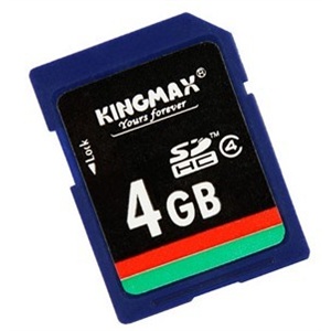 kingmax胜创 高速SDHC/SD卡4GB Class4 相机内存卡4G C4