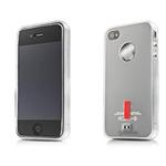 卡登仕 iPhone4代手机玲珑硅胶套（内附屏幕膜）-白色
