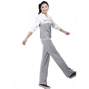 笑脸字母印花休闲长袖卫衣套2012春装新款韩版女式连帽拼色运动装