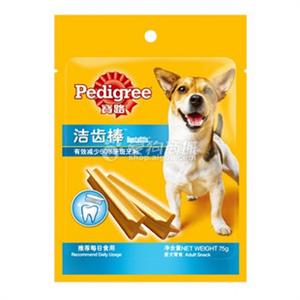 宝路狗零食 洁齿棒 帮助爱犬减少牙斑牙垢堆积