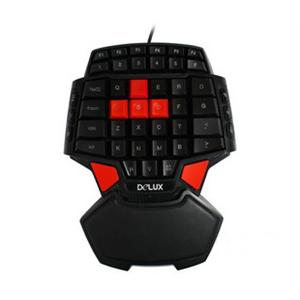DELUX/多彩 DLK-T9 专业游戏键盘 多彩 T9 LED背光 双空格键 bx