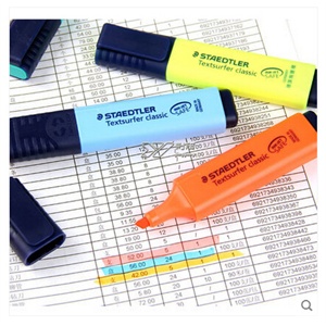 德国原装 Staedtler 施德楼364 荧光笔 莹光笔 高光笔 记号笔