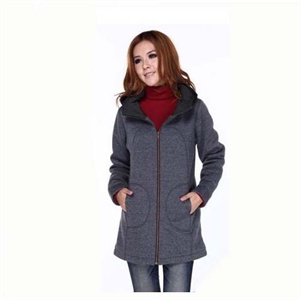 SST 大码女装胖MM绒衣加厚卫衣女装外套 AV965