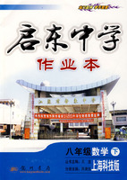 启东中学作业本：八年级数学 下（上海科技版）
