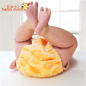 hellomika米卡 新生婴儿竹纤维尿裤 竹棉尿布裤 尿布兜 夏款