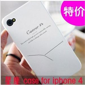 苹果iphone 4手机 韩国十二星座 壳 套 ipone4 水钻