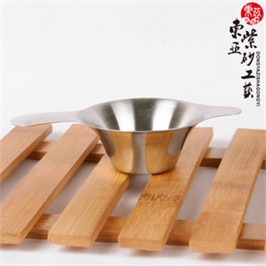 王道家居 宜兴紫 砂茶道 精美夺目 出口韩国 高级不锈钢茶漏 dy