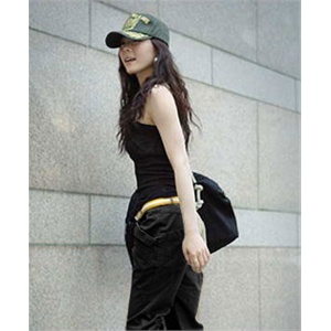 卉蕊 韩版休闲百搭收口中裤