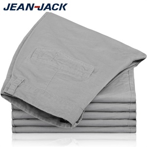 JeanJack品质男装 新款直筒 短休闲裤 简约裤子 DK8205