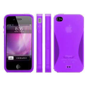 【当当销售配送】Maclove Sunrise iPhone4 TPU保护套 紫色（最新款上市 超强保护 时尚色彩）