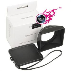 美侬 DVb-43mm 卡口 摄像机DV方形遮光罩 带镜头盖 (黑色)