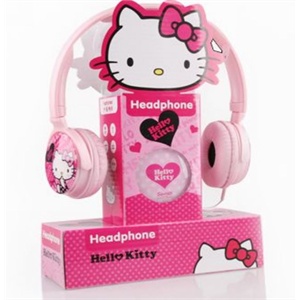 Hello Kitty粉色大耳机凯蒂猫耳机可爱小猫卡通耳机MM最爱耳机