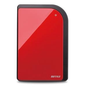 巴比禄（BUFFALO）HD-PXT500U2/RD 500GB 2.5英寸移动硬盘 宝石红