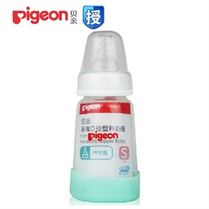贝亲标准口径PP奶瓶加耐高温环保(PP)120ML AA54/AA84 S号奶嘴