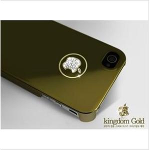 韩国梦工厂 施华洛世奇正版授权 iphone 4 4S钻石闪耀 彩壳香槟金