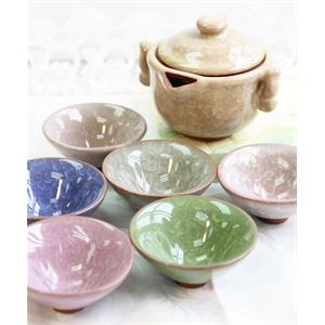 长物志 尚 七色冰裂釉*7入茶具组（1壶6杯）