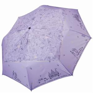 酷波德三折紫色巴黎地图晴雨伞500-R