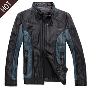 2011秋冬新款保暖皮衣海宁真皮皮衣立领皮衣机车服 1303-2041