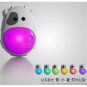 发光牛 USB2.0一拖四 HUB(可扩展4个USB接口)
