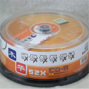 清华同方 同方A级木华 CD 25片桶装光盘