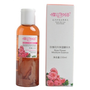 货到付款 樱花物语玫瑰花卉保湿精华水150ml 含花瓣美白保湿补水