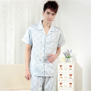 金丰田夏男士春装新品2011家居服 纯棉短袖时尚睡衣套装1572