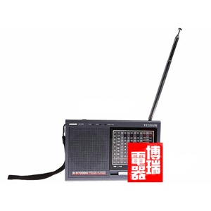 德生 R9700DX 铁灰色 TECSUN 12波段立体声收音机