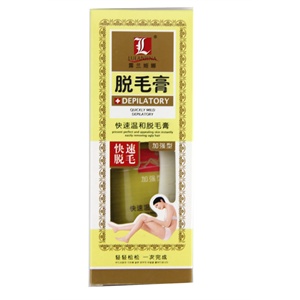 露兰姬娜快速温和脱毛膏80g 加强型内送刮毛板2990