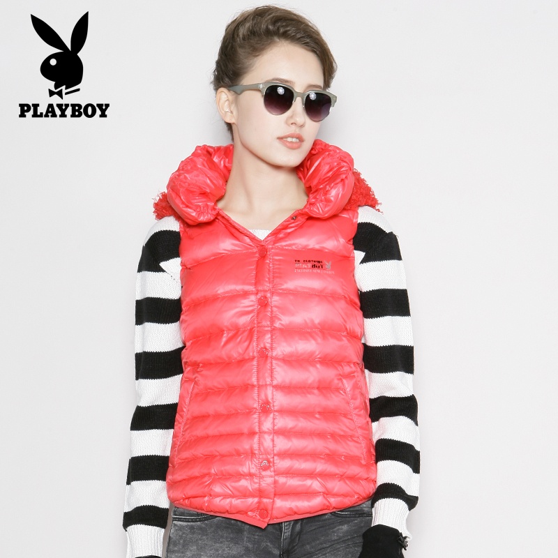 【playboy花花公子羽绒<em>马甲马夹女款秋冬</em>2014