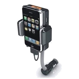 苹果iPhone4G/3GS、iPod通用车载FM发射器（充电/发射/支架）