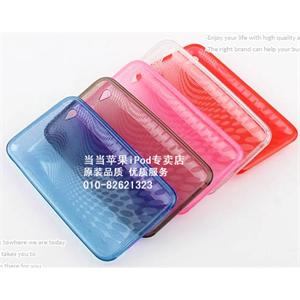iPod touch 4代 TPU雨滴纹保护套（送屏幕贴膜）多色