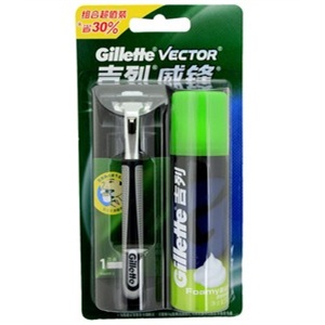 Gillette吉列威锋旋转双层刀架及剃须泡超值组合装
