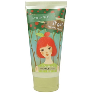 The face shop 菲诗小铺 可爱女孩苹果泡沫洁面膏 150g