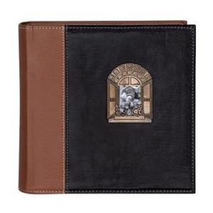 广博 4R/6寸 200仿皮圆背纸芯插袋相册 PA28524P