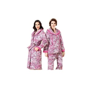 瑞家居服2011冬装女士加厚夹棉睡衣套装QC47799睡袍QC47800
