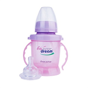 韩国进口baby dream标准安全多功能学饮杯300ml