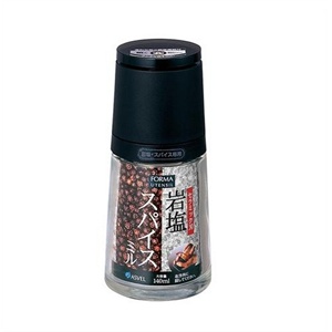 优雅100 ASVEL花椒研磨保存器140ml-黑色 212079