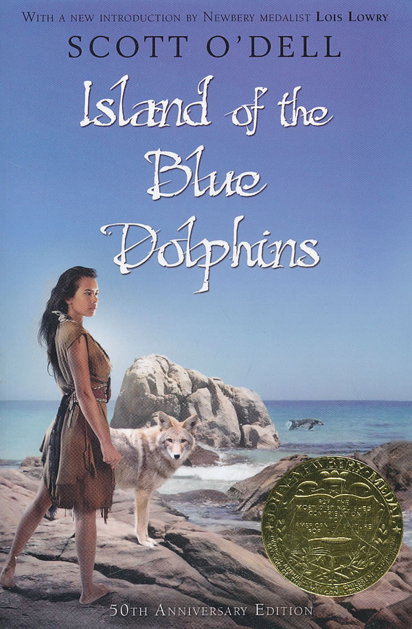 蓝色的海豚岛封面;; island of the blue dolphins 蓝色海豚岛 1961年