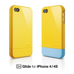 新!韩国Elago S4 Glide iphone 4 4S 外壳 彩壳 保护套 黄蓝亮面