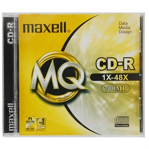 【当当销售配送】MAXELL麦克赛尔 CD-R80 48X 700MB 黄金版 单片盒装 刻录盘