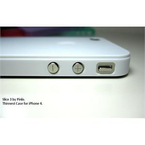 英国Pinlo Slice3 iPhone4手机保护套 超薄0.35mm 全白色
