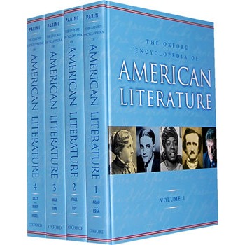 英文原版书 文学literature 牛津美国文学百科全书 (全4册)the oxford