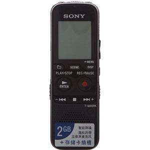 索尼（sony） ICD-PX312M 2G+存储卡插槽 数码录音棒 黑色