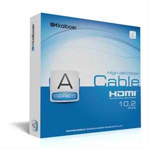 开博尔HDMI线 1.4标准 A系列1.5米 百兆 24K金 永久坚固 三层屏蔽
