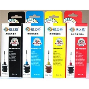 格之格 佳能Canon IP1600 IP1800墨盒填充墨水四色25ML套装