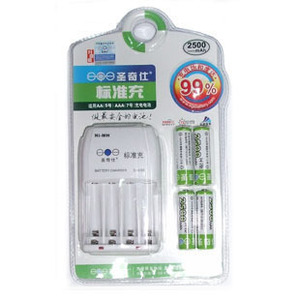 圣奇仕 2500mah（AA5号AAA7号电池）充电套装4粒装