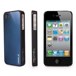 最新款! IWalk iPhone 4 4S 镜面 保护套 彩壳 宝石蓝