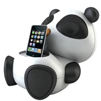 魔杰熊猫Q31 苹果iPhone iPod卡通迷你基座音箱